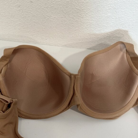 Ambrielle Bra Size 38C Underwire Soft Molded Cups Dark Tan Full Coverage 75733-6 - Picture 2 of 8